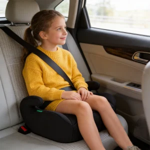 Lightweight Portable Backless Car Seat for Kids 4-12 Years