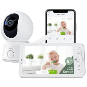 WiFi Baby Camera Monitor with 5-inch Screen